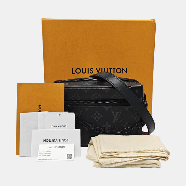 SOFT TRUNK Mini Monogram Coated Canvas Black