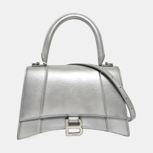 Hourglass S Calfskin Silver