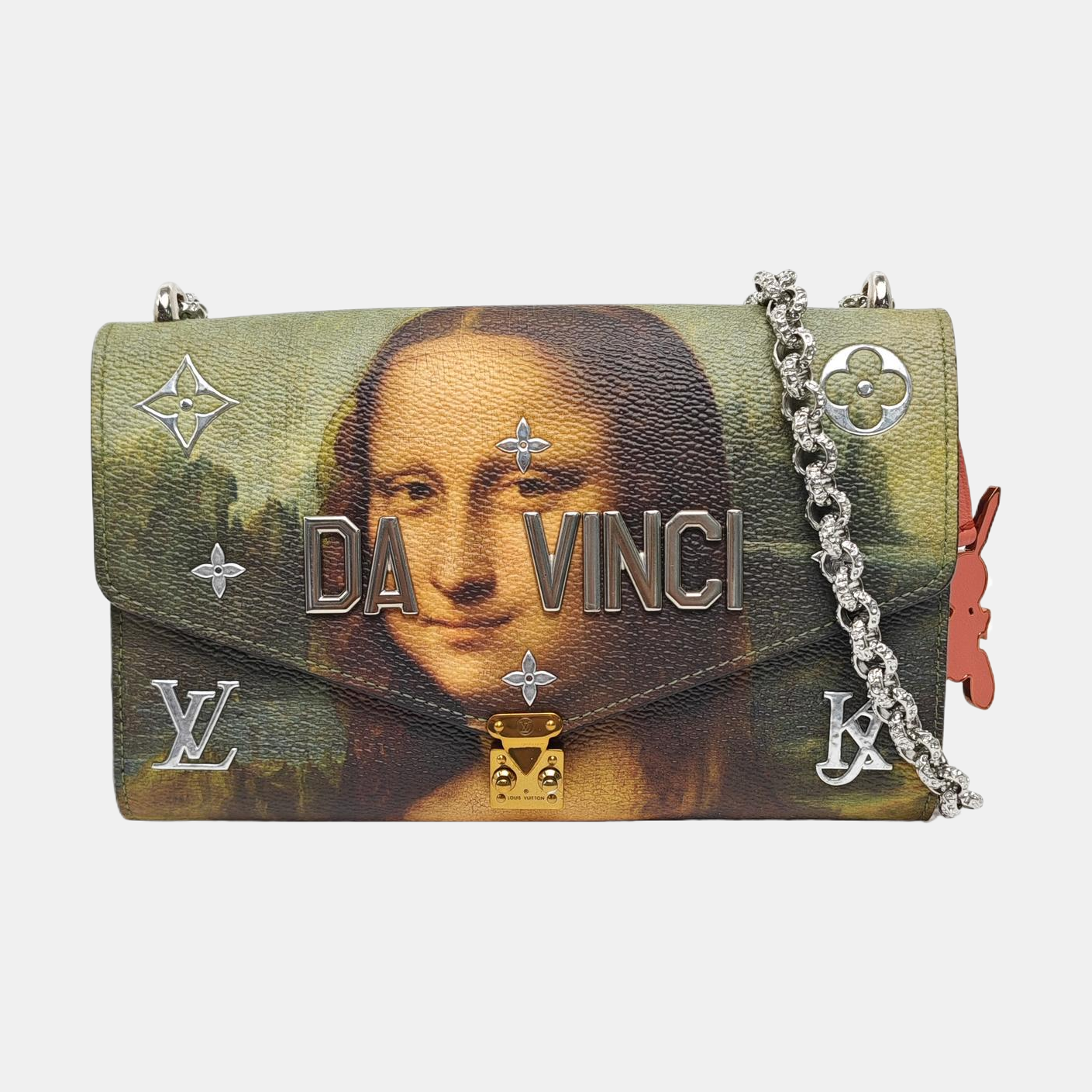 Coated Canvas Shoulder Bag Multicolor