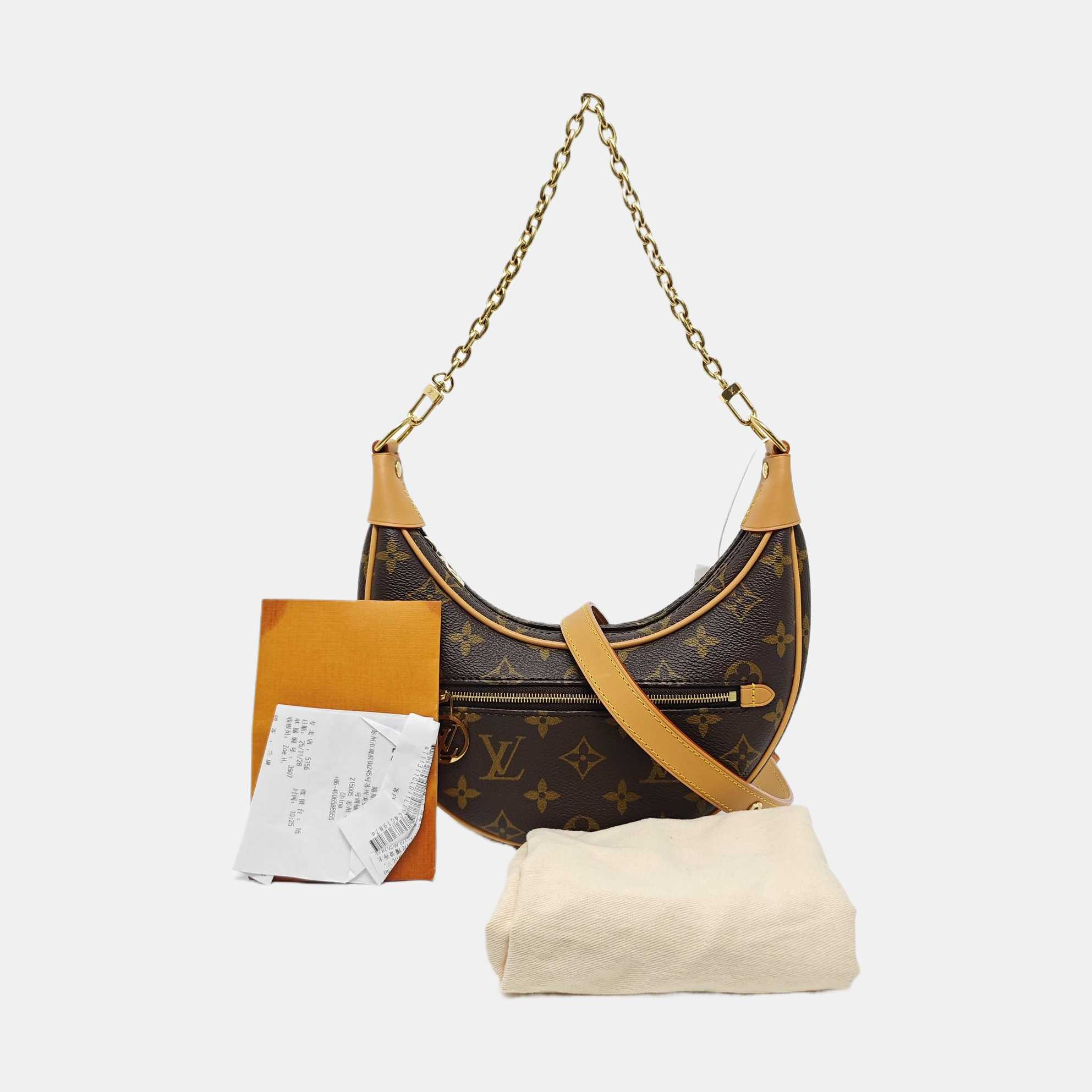 LOOP Monogram Coated Canvas Brown