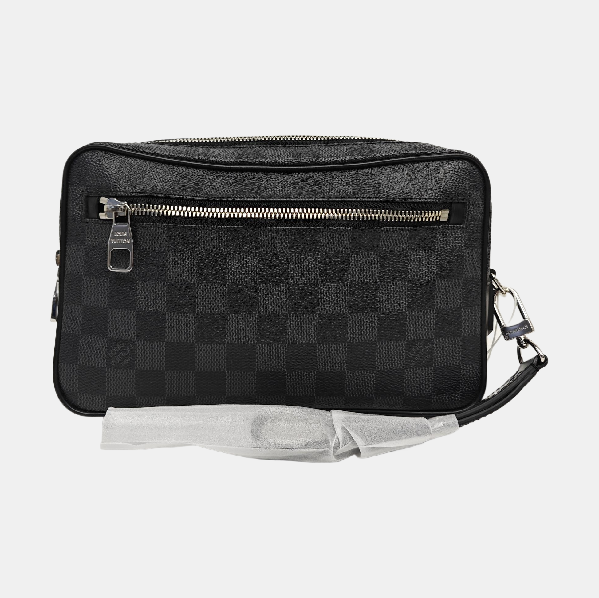 ALPHA Damier Graphite Coated Canvas Gray