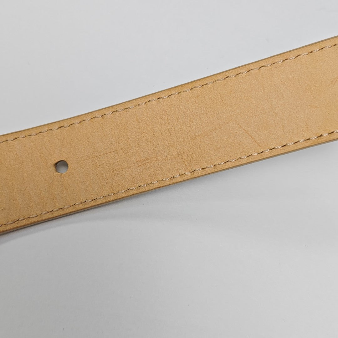 Coated Canvas Belt White