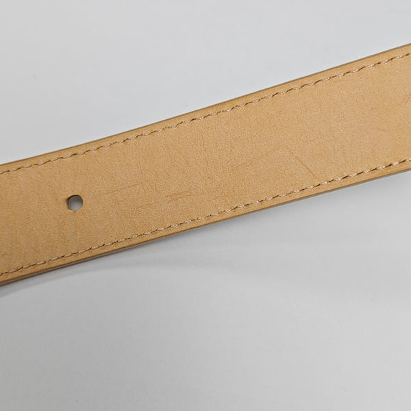 Coated Canvas Belt White