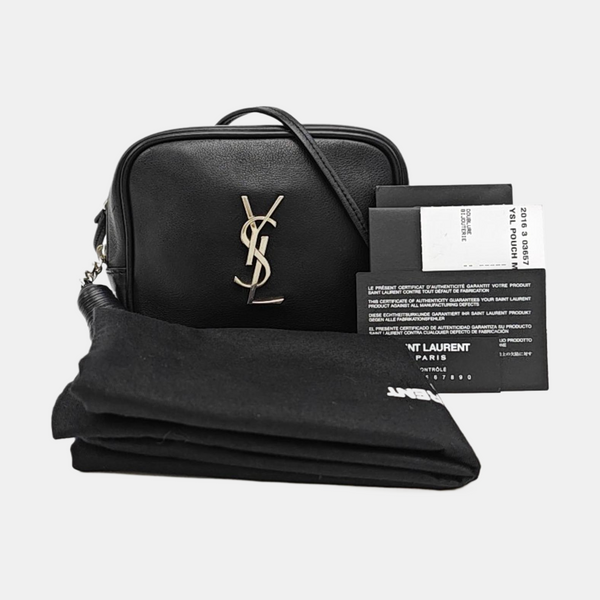 MONOGRAM BLOGGER Calfskin Black