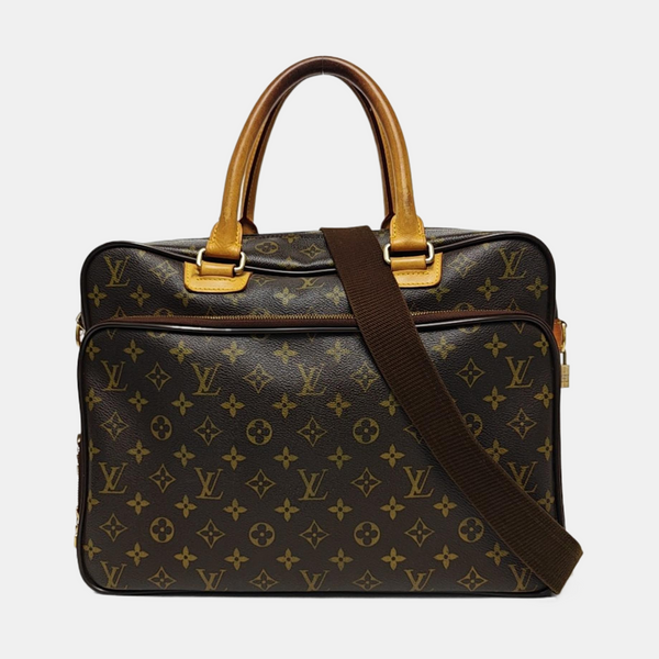 ICARE Monogram Coated Canvas Brown