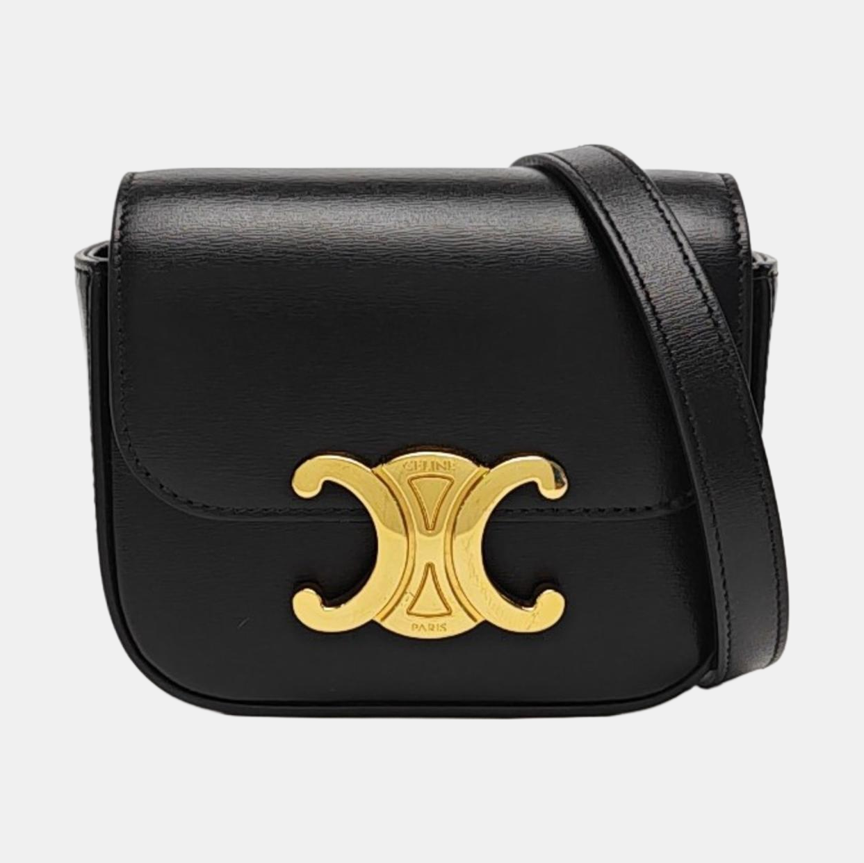 TRIOMPHE Mini Calfskin Black