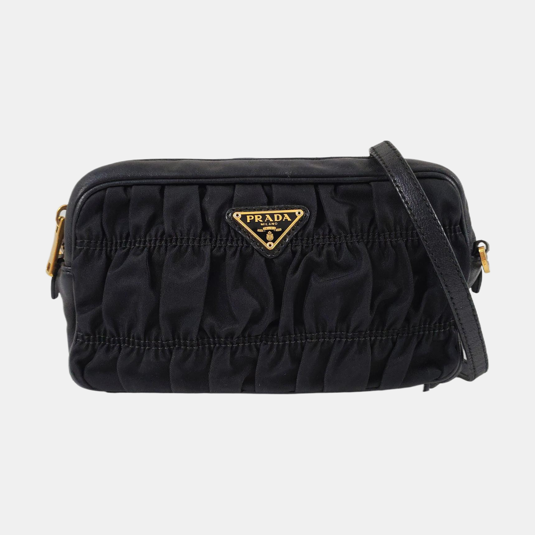 Nylon Shoulder Bag Black