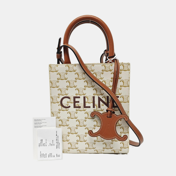 CABAS CELINE Mini Coated Canvas White