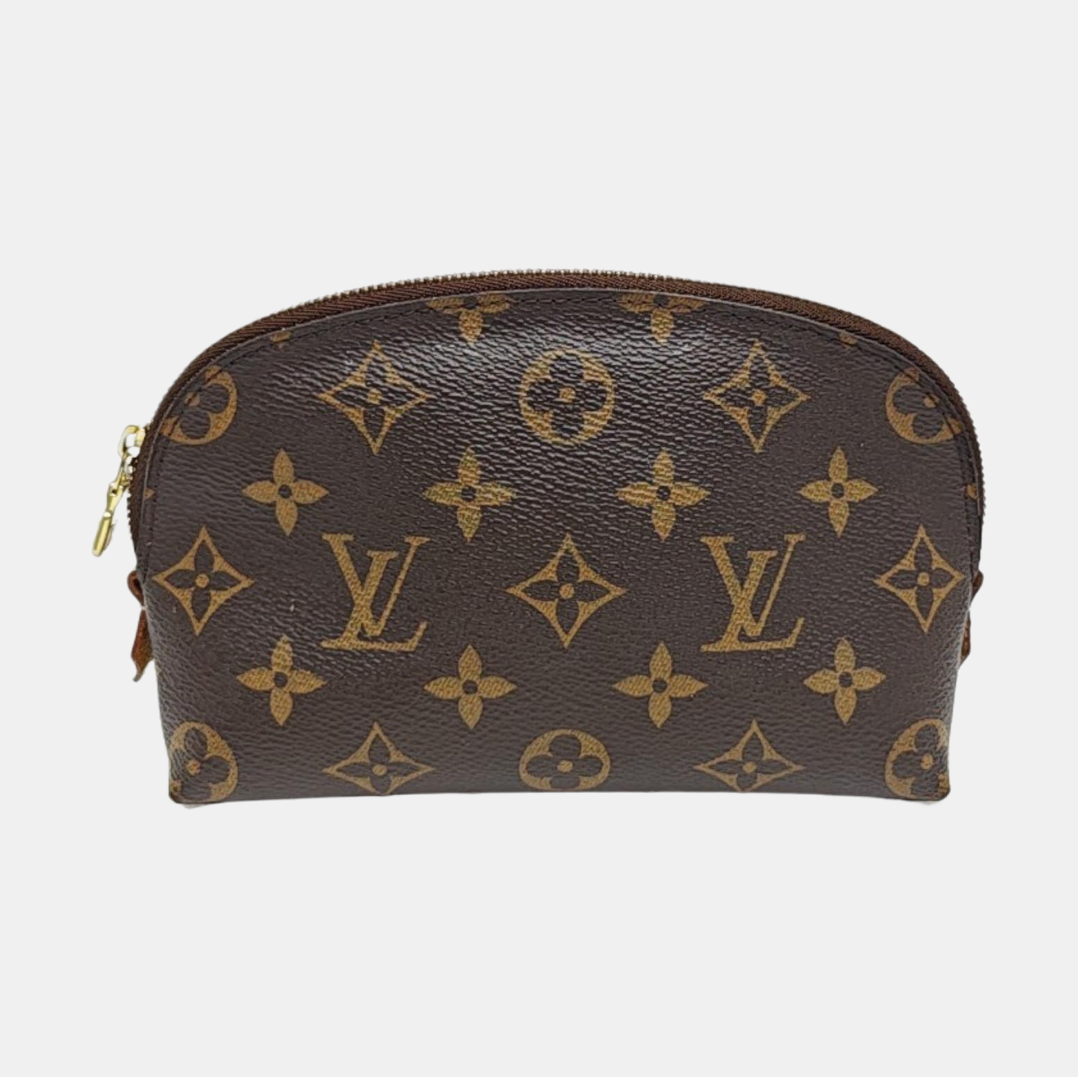 COSMETIC PM Monogram Coated Canvas Brown