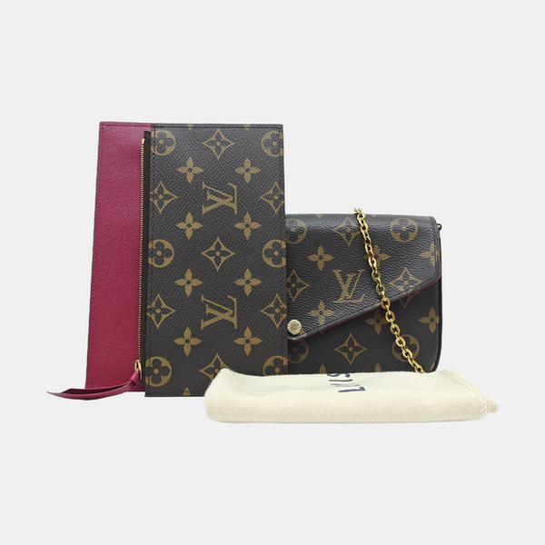 FÉLICIE Monogram Coated Canvas Brown