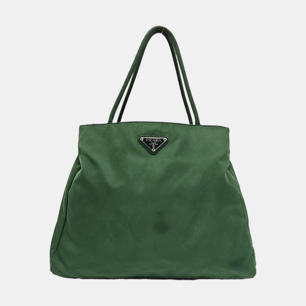 Nylon Tote Bag Green