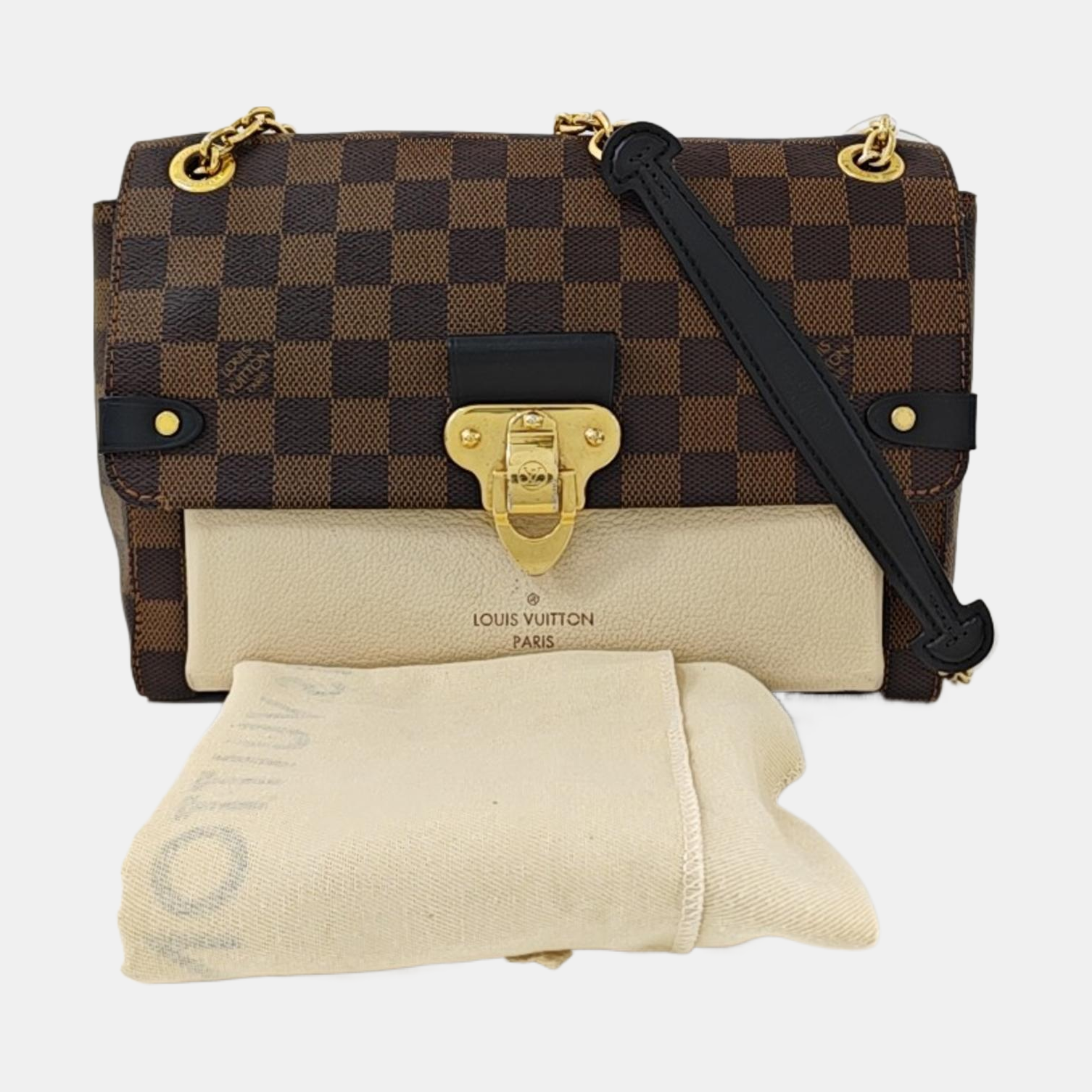 VAVIN PM Damier Ebene Coated Canvas Brown