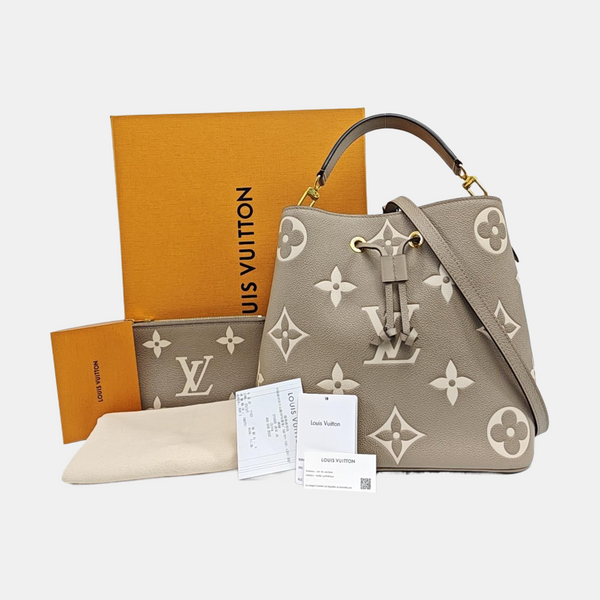NÉONOÉ MM Calfskin Gray