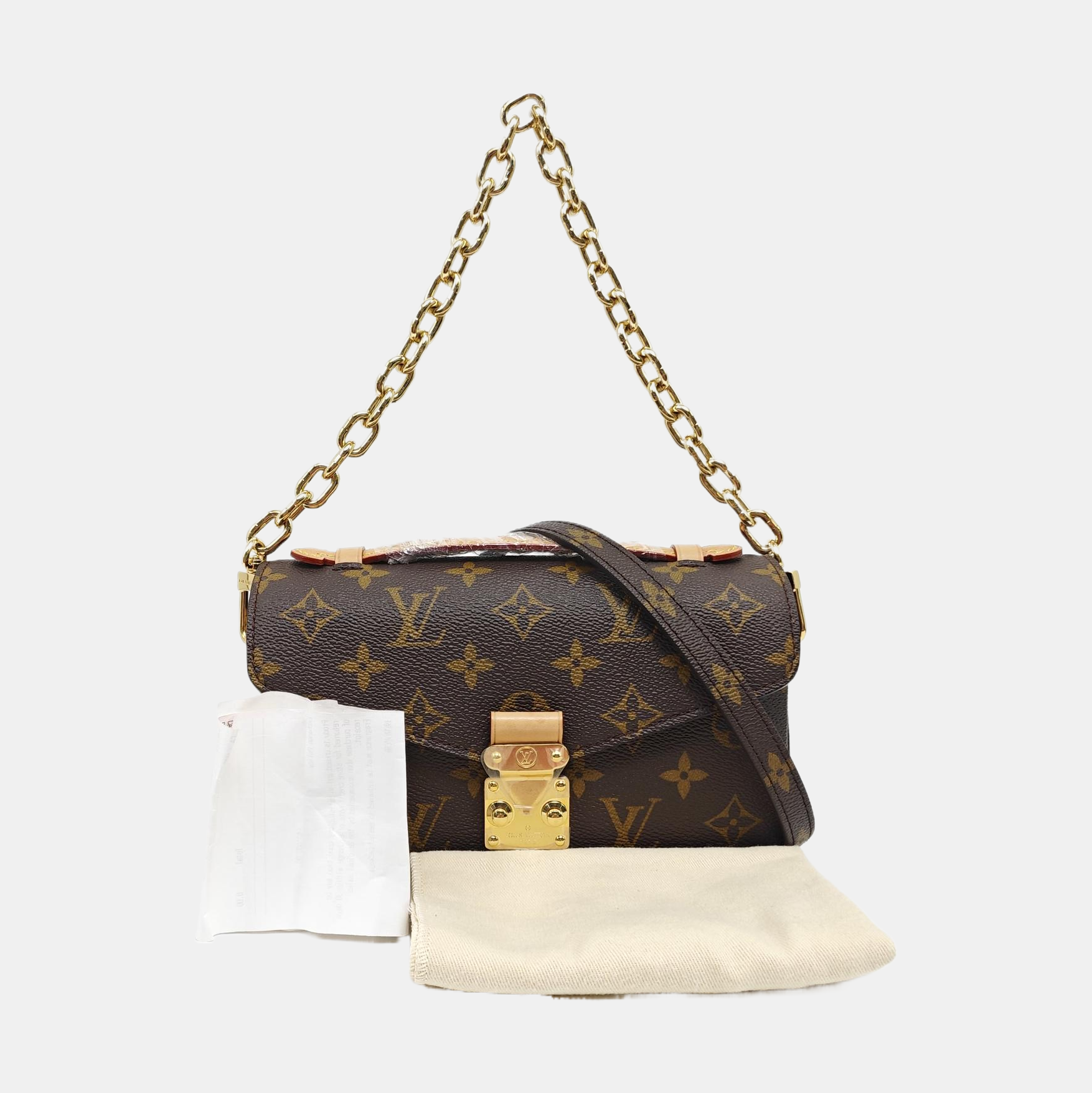 MÉTIS EAST WEST Monogram Coated Canvas Brown