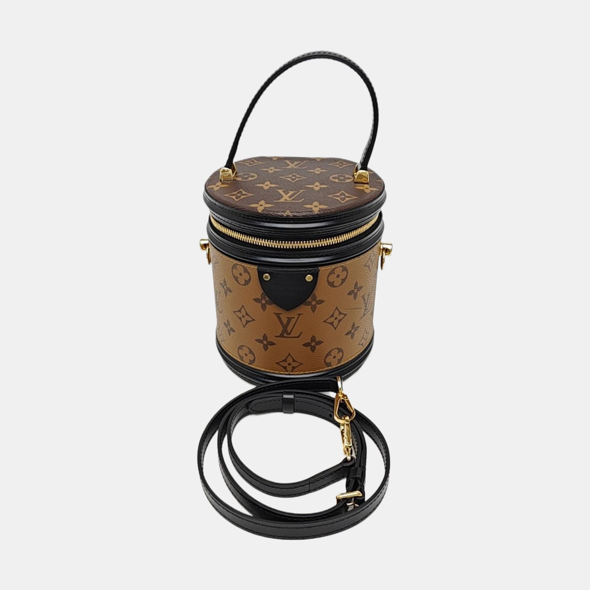 CANNES PM Monogram Coated Canvas Brown