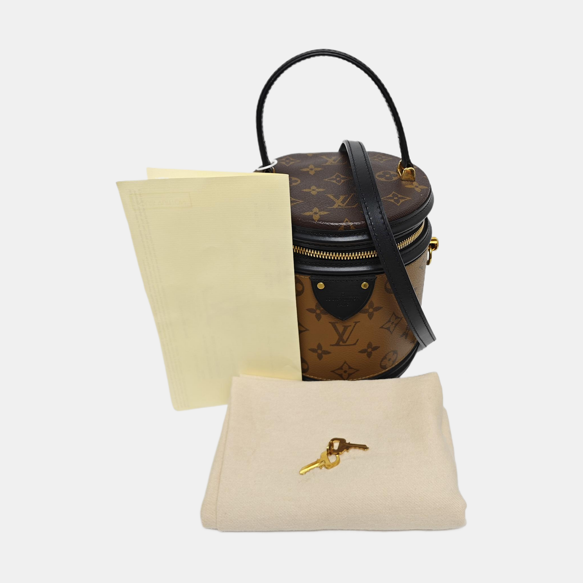 CANNES PM Monogram Coated Canvas Brown