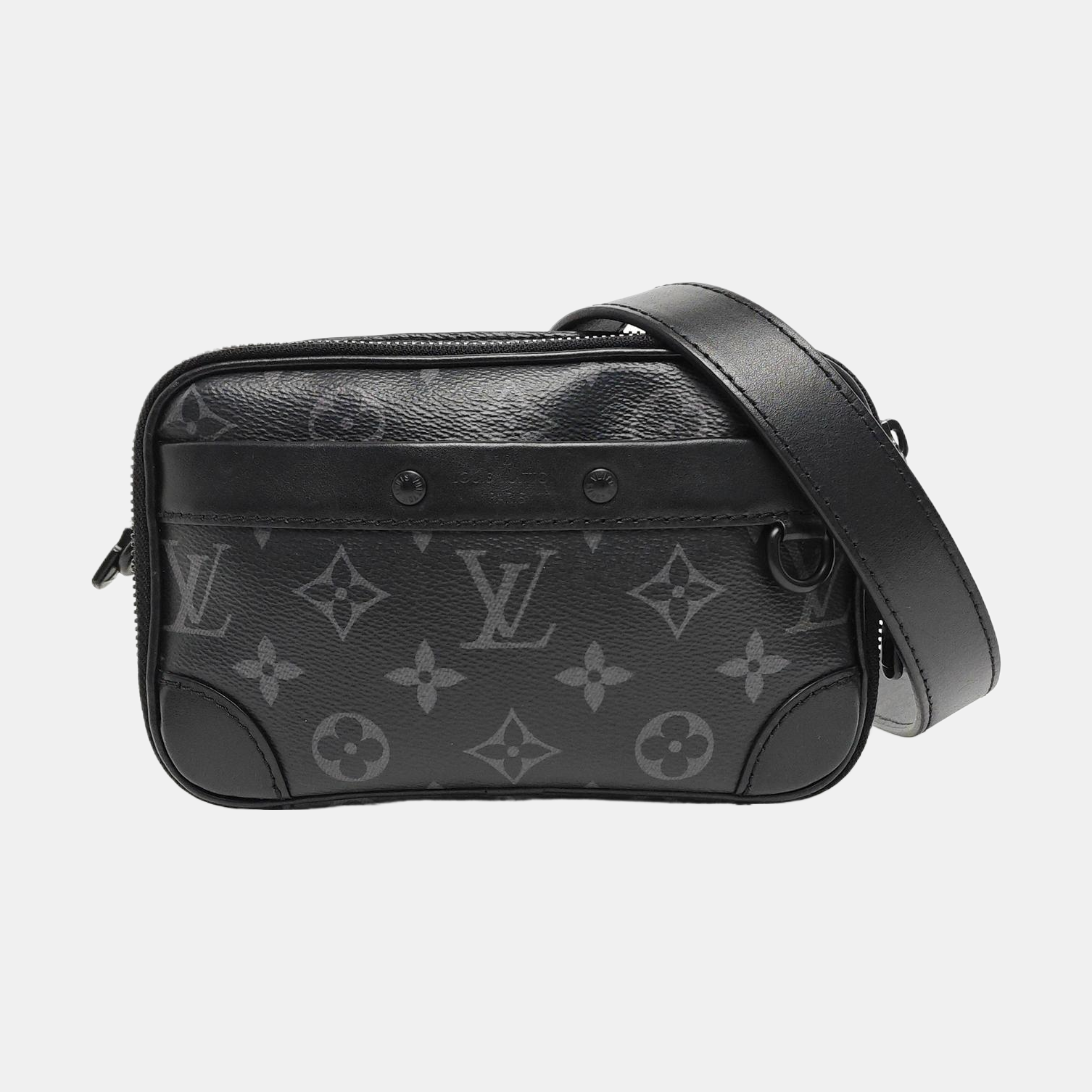 ALPHA Nano Monogram Coated Canvas Black