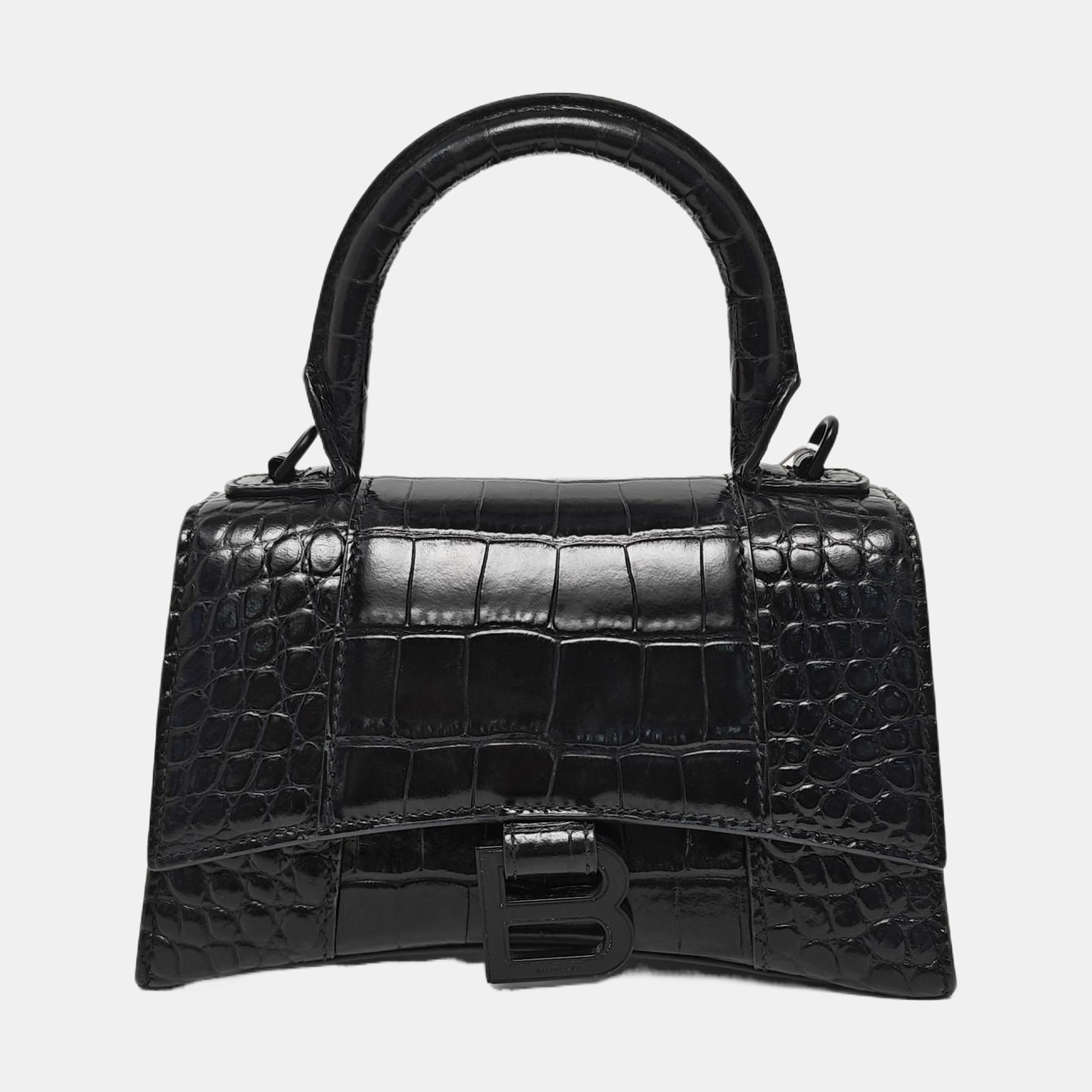 Hourglass Small Calfskin Black