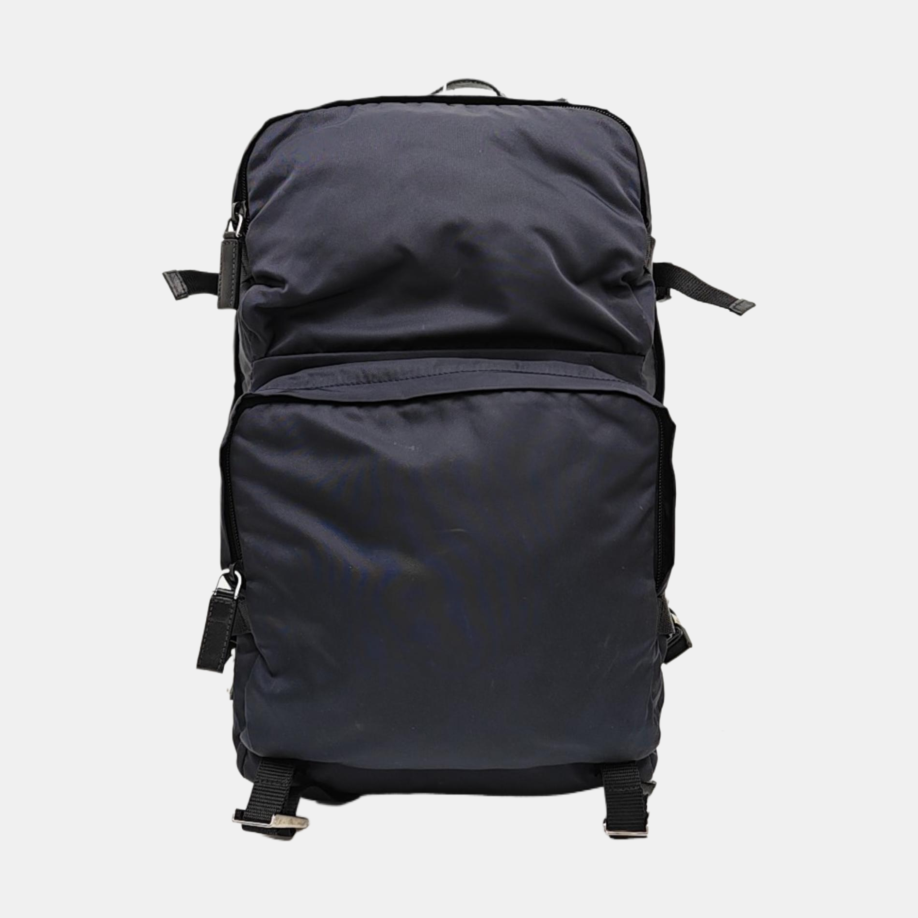 Nylon Backpack Blue