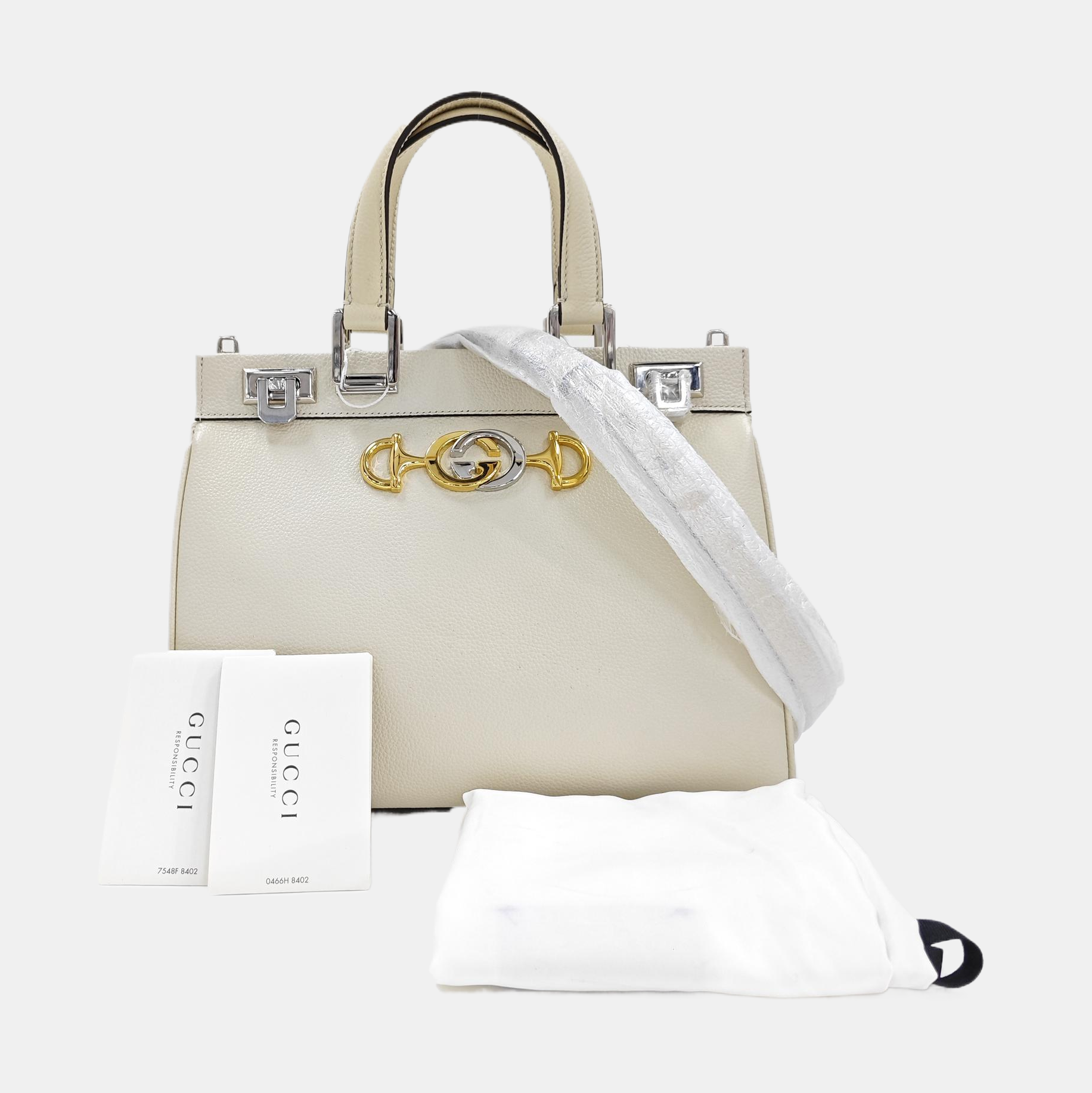 Zumi Small Calfskin White
