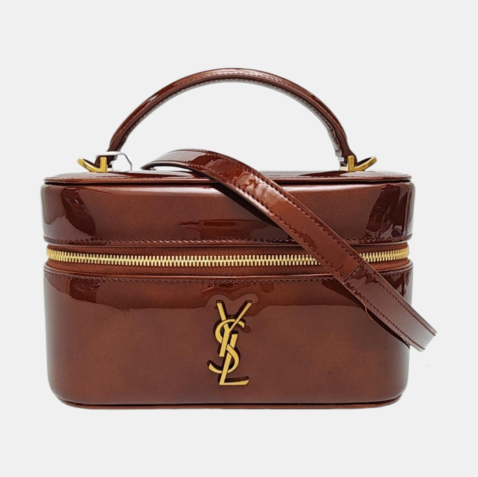 80'S VANITY Patent Leather Brown