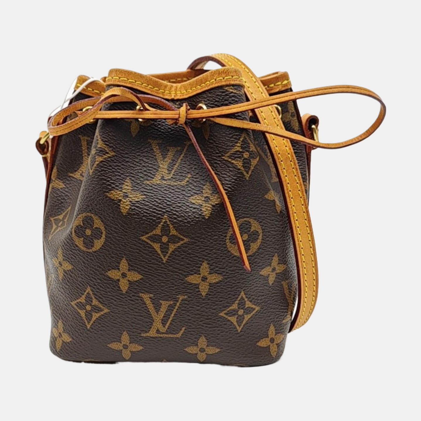 NÉONOÉ Nano Monogram Coated Canvas Brown