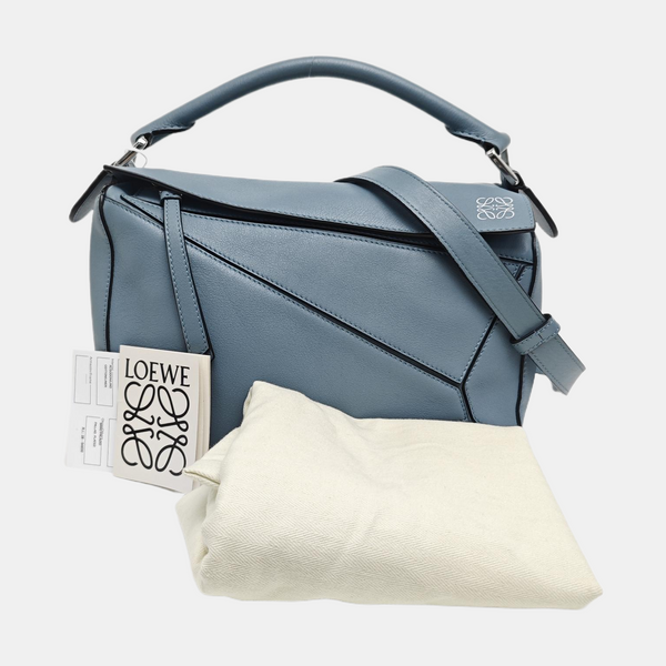 Puzzle Small Calfskin Blue