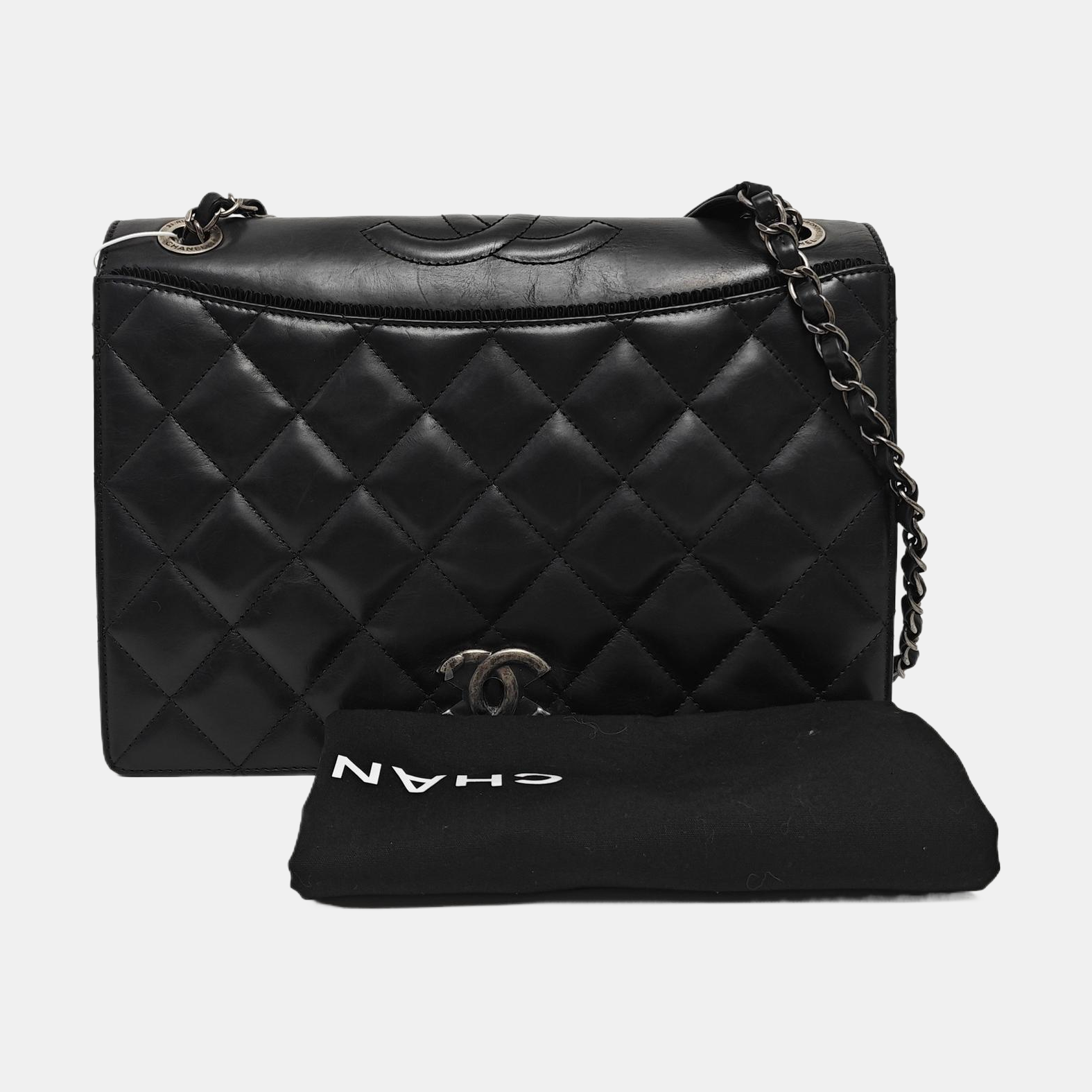 BALLERINE Medium Quilted Calfskin Black