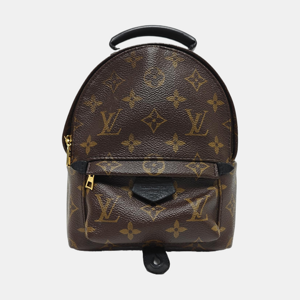 PALM SPRINGS Mini Monogram Coated Canvas Brown