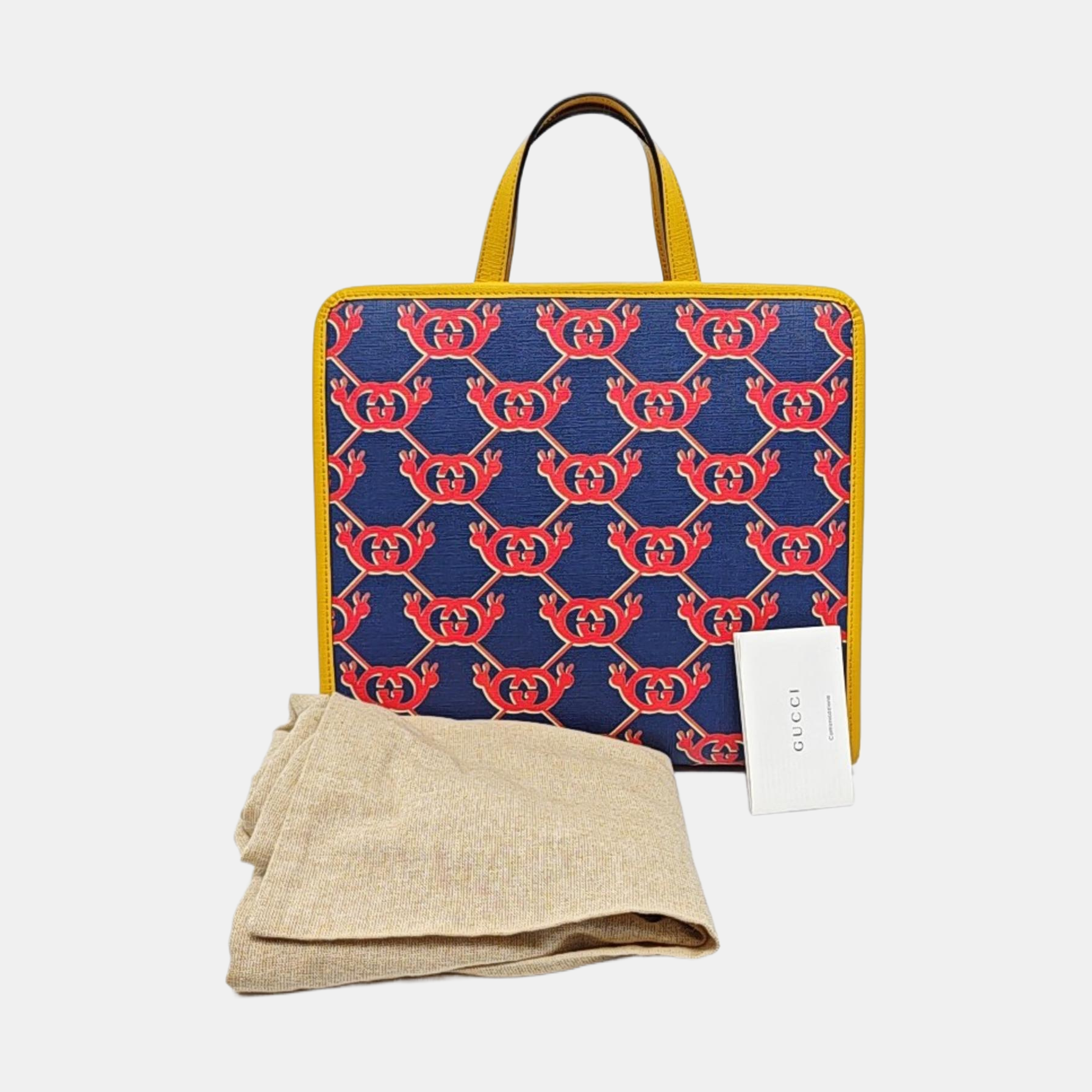 Monogram Coated Canvas Blue