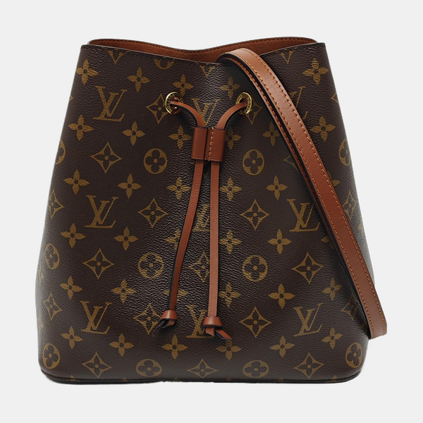 NÉONOÉ MM Monogram Coated Canvas Brown
