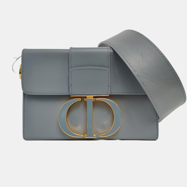Authenticated pre-owned  30 Montaigne Calfskin Blue - Shoulder Bag at Looply