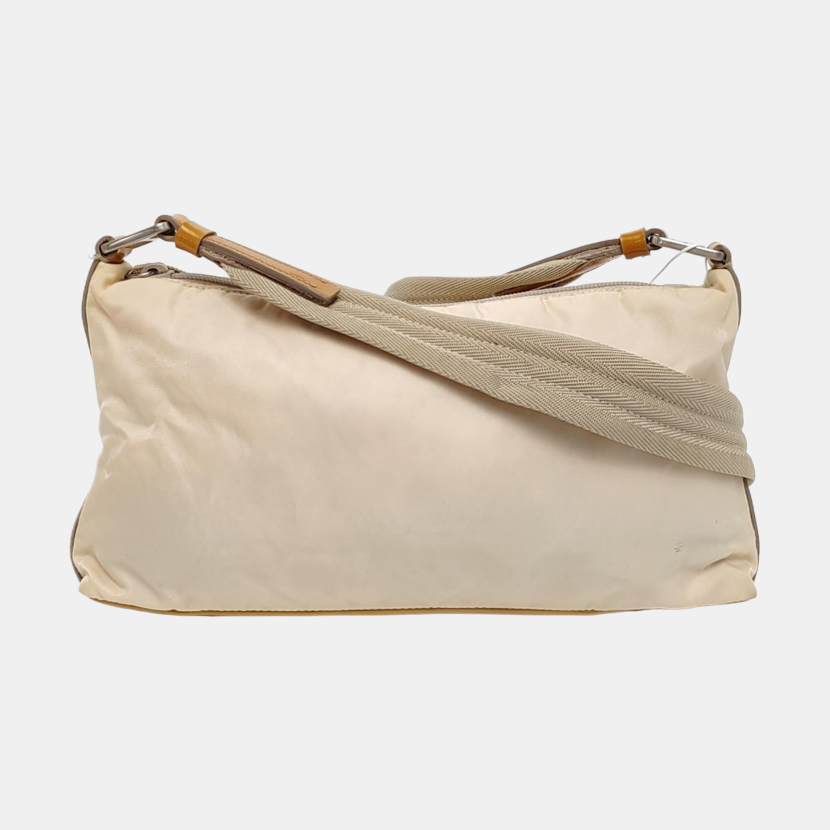 Nylon Shoulder Bag Beige