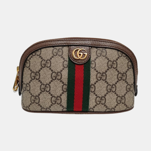 Ophidia Mini Monogram Coated Canvas Beige