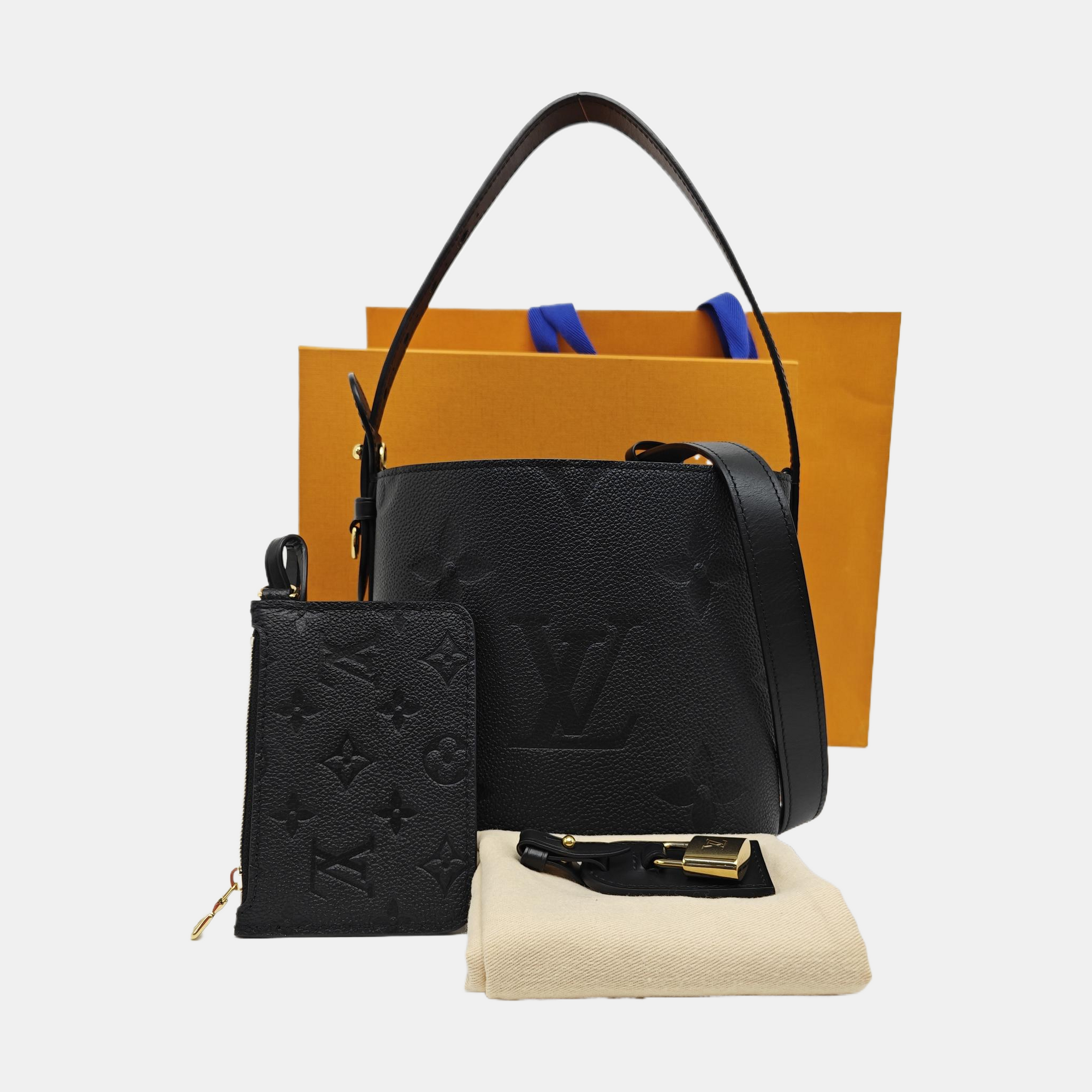 ALL IN BB Monogram Calfskin Black