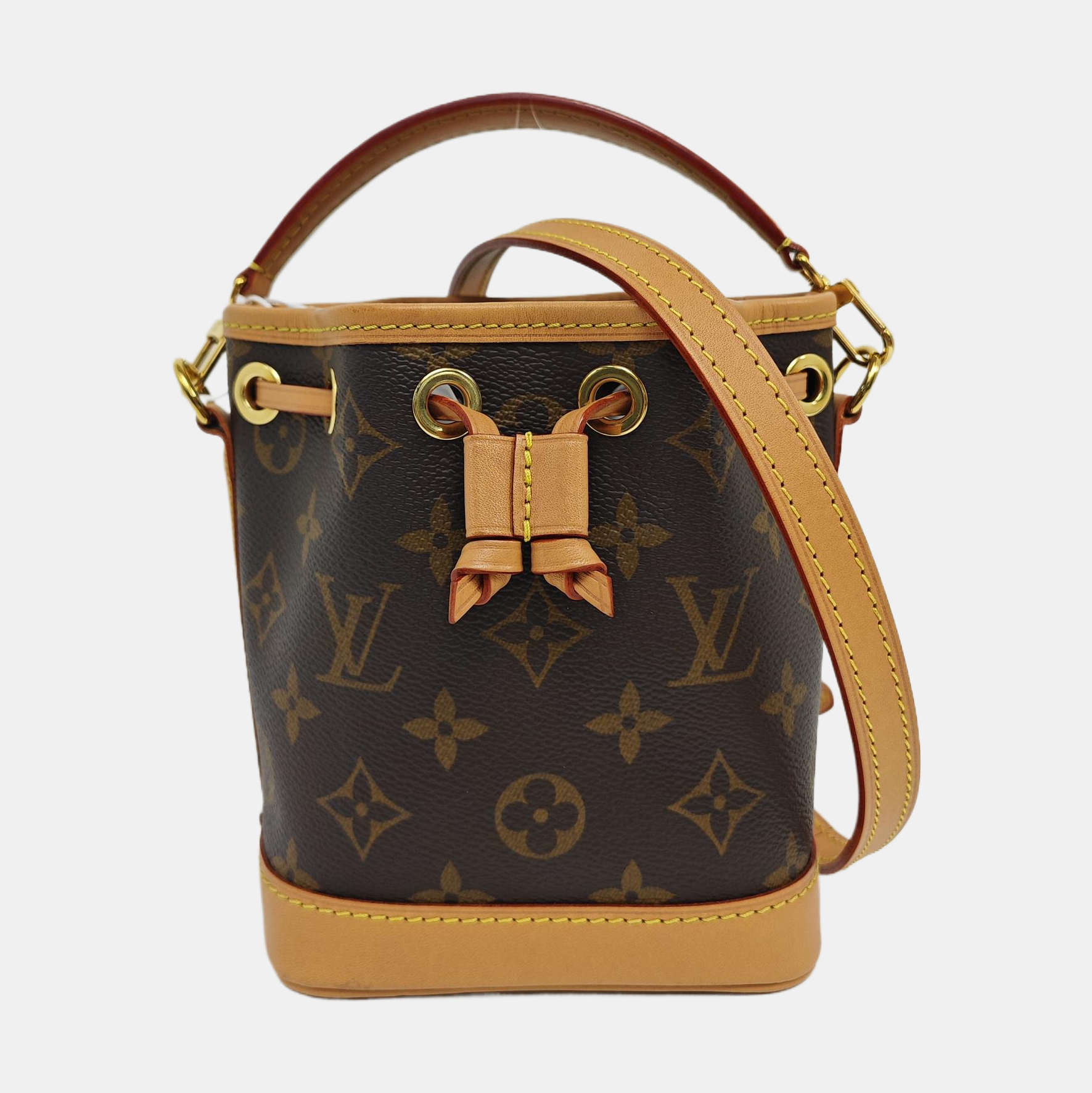 NOÉ Nano Monogram Coated Canvas Brown