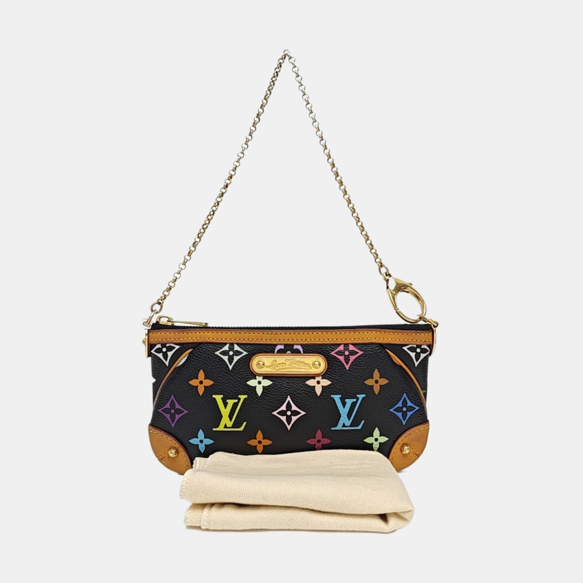LV × TM VINTAGE MILLA Monogram Coated Canvas Black