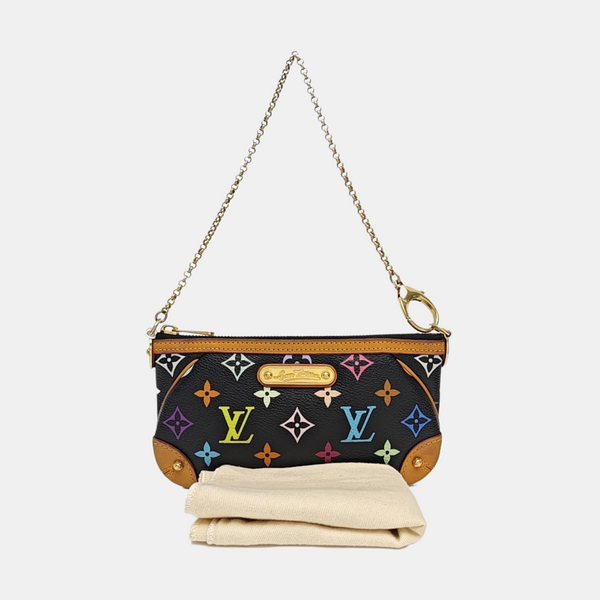 LV × TM VINTAGE MILLA Monogram Coated Canvas Black