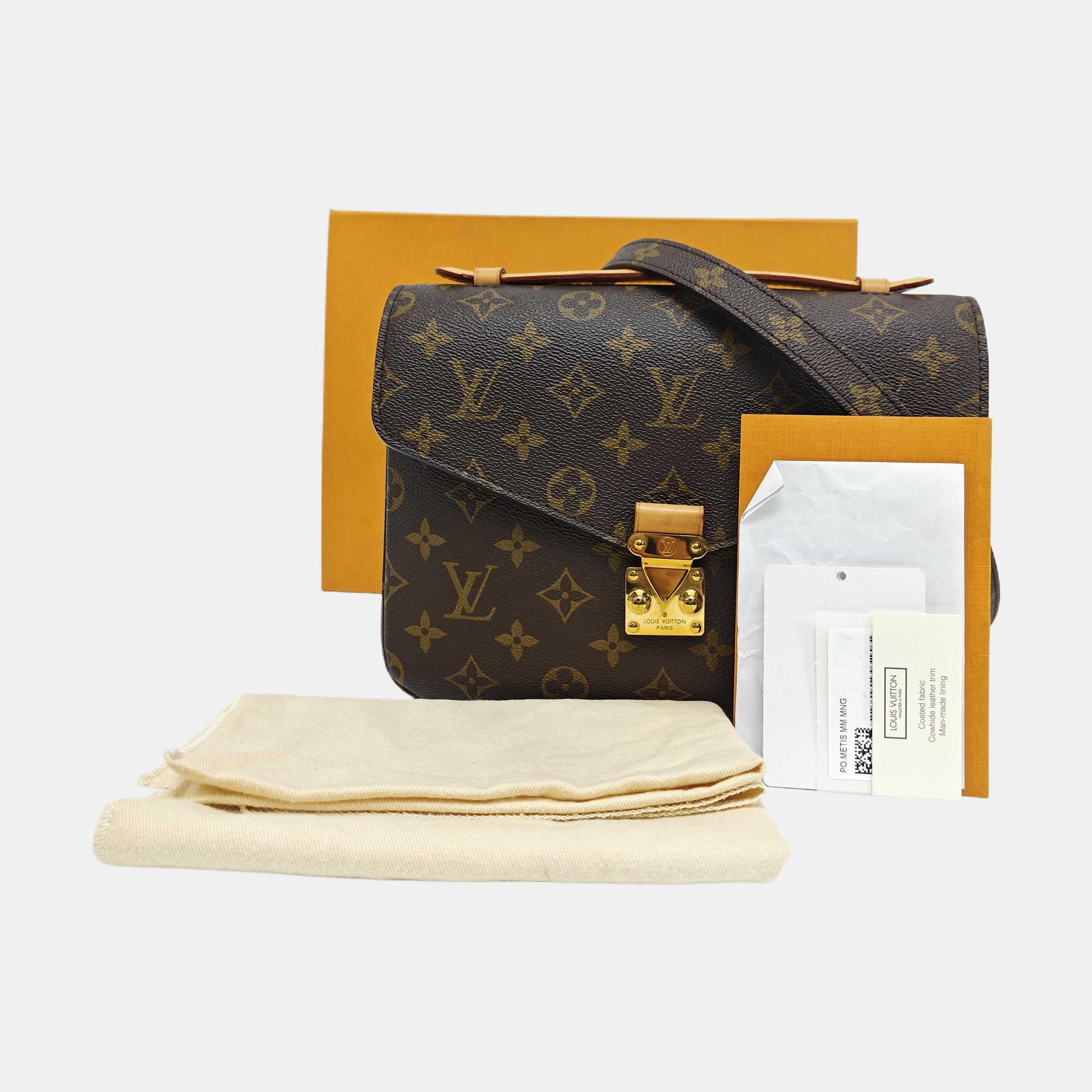 MÉTIS MM Monogram Coated Canvas Brown