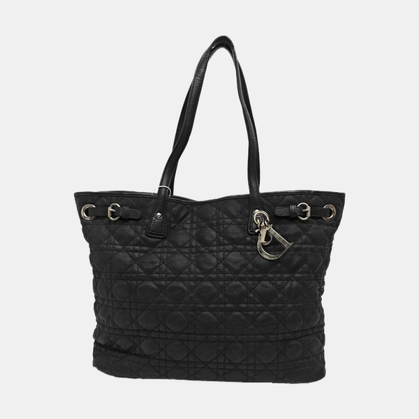 Panarea Cannage Coated Canvas Black