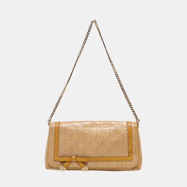 Monogram Patent Leather Beige