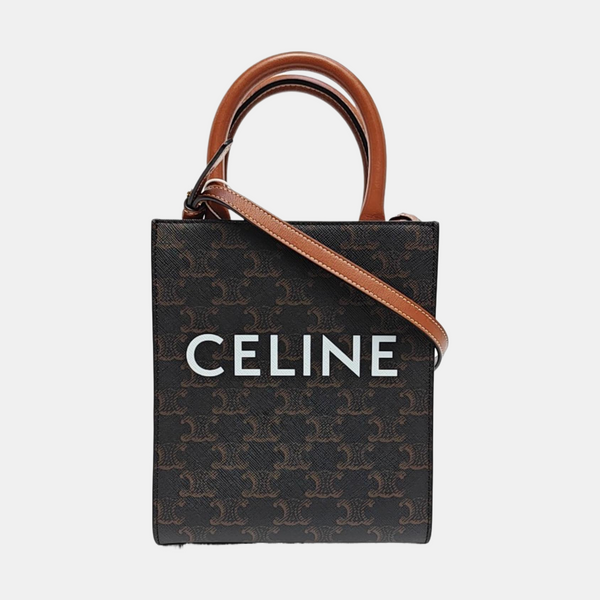 CABAS CELINE Mini Coated Canvas Brown