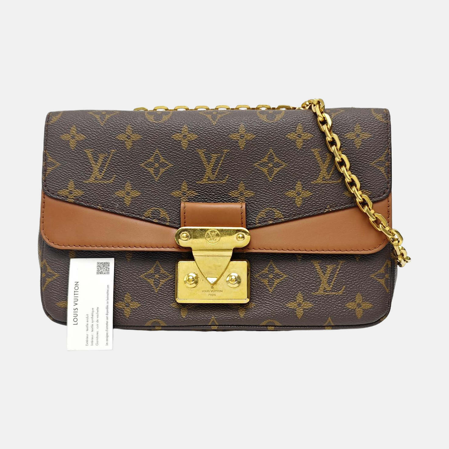 MARCEAU Monogram Coated Canvas Brown