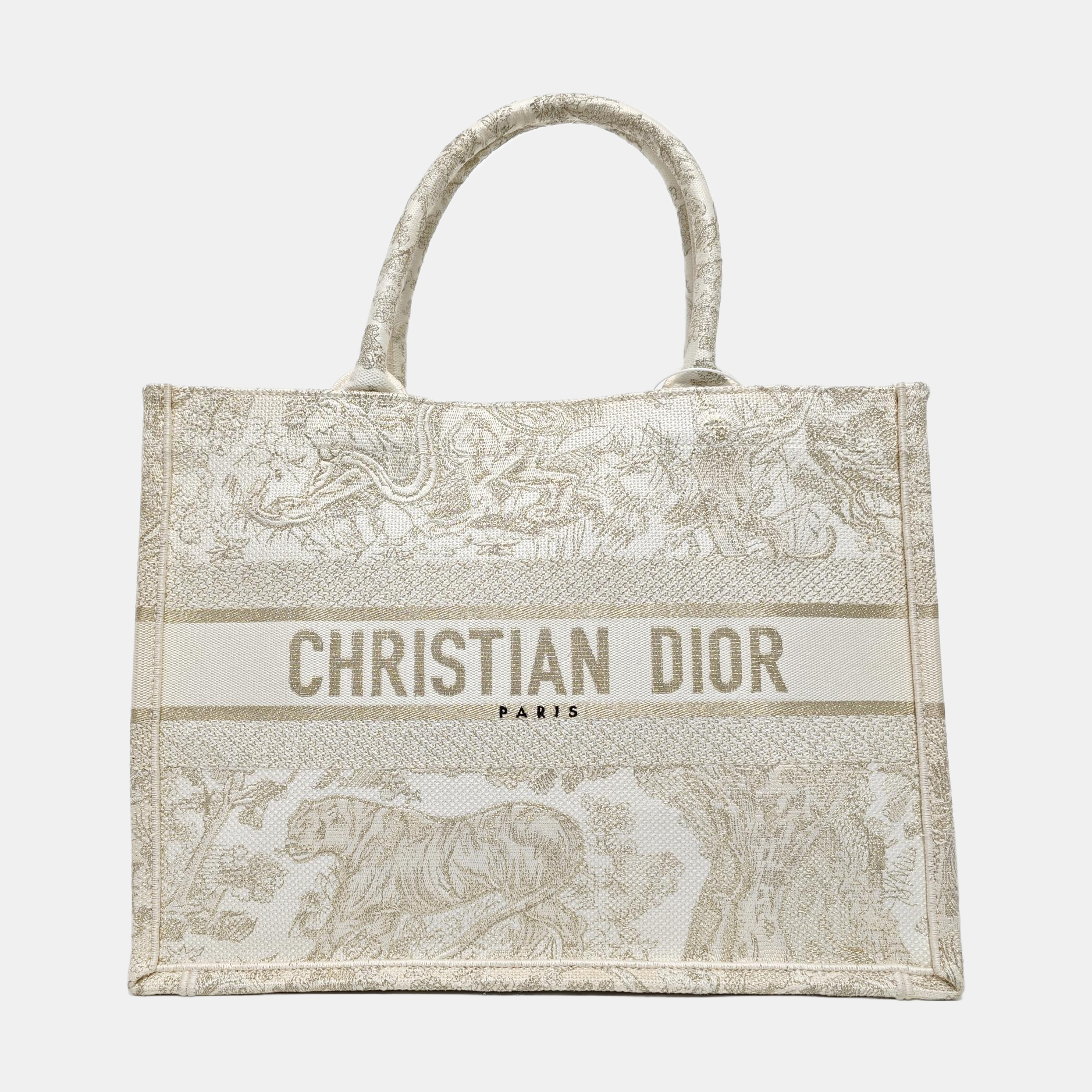 Book Tote Medium Canvas White