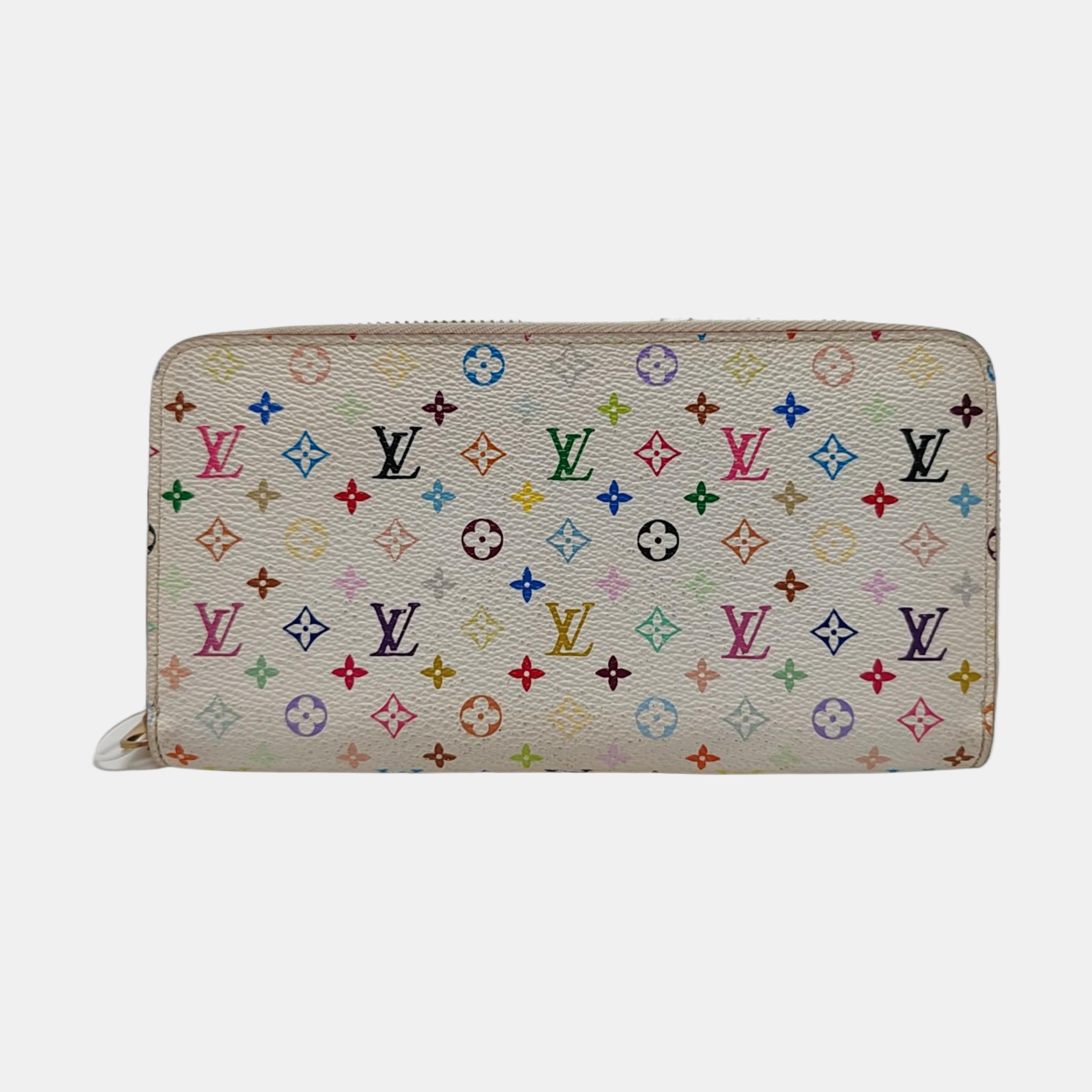 ZIPPY Monogram Coated Canvas White Wallet