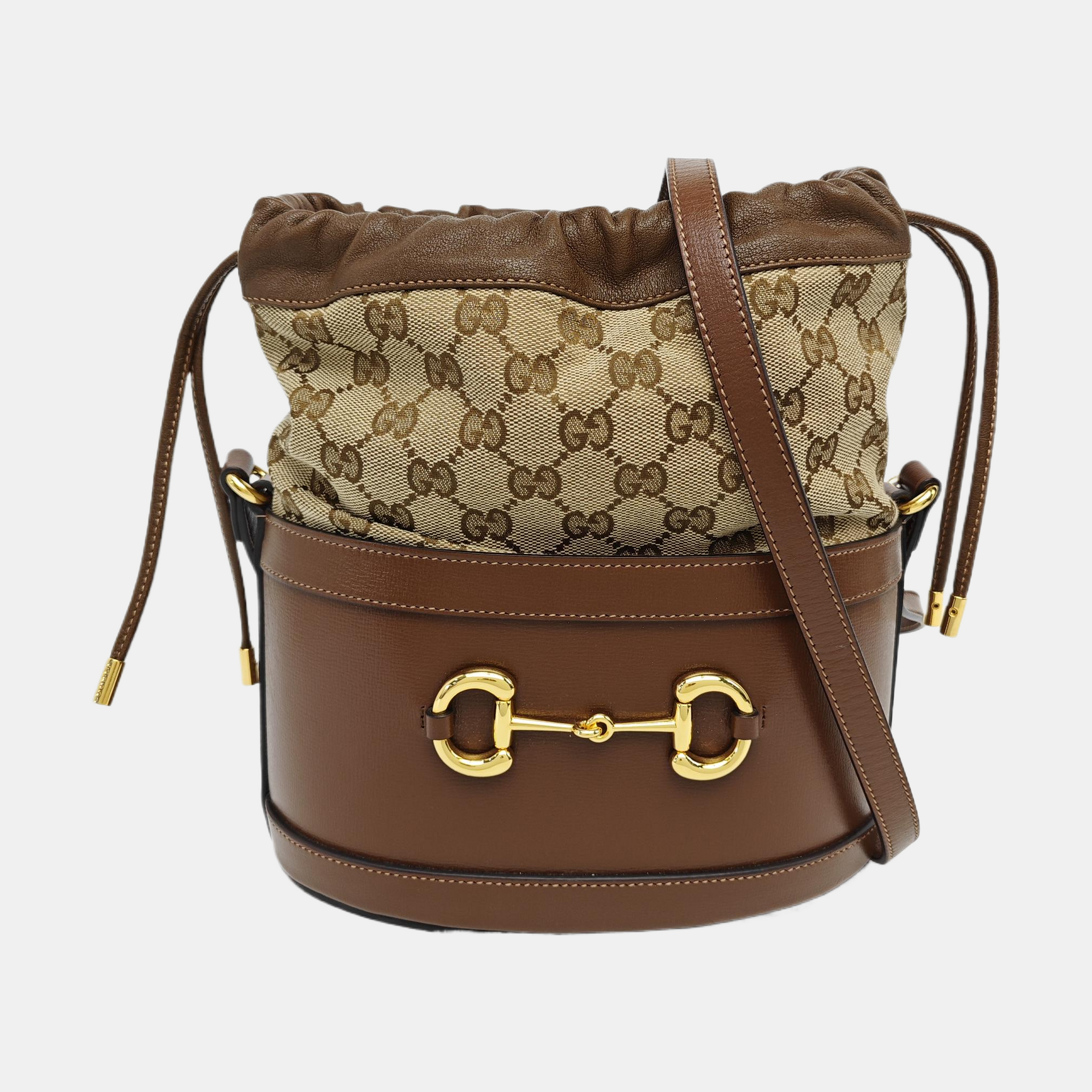 Horsebit 1955 Small Monogram Calfskin Brown