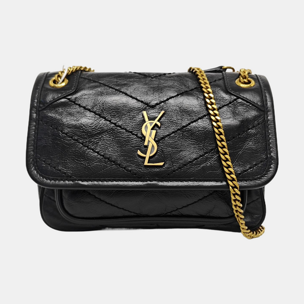 NIKI Mini Quilted Calfskin Black