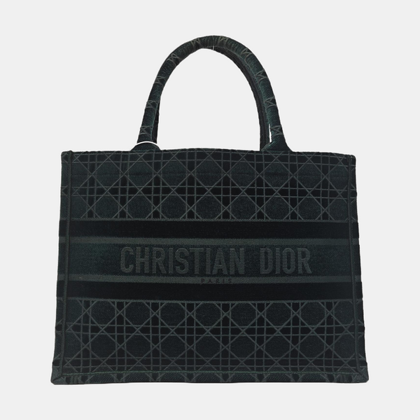 Authenticated pre-owned  Book Tote Medium Velvet Green - Tote Bag at Looply