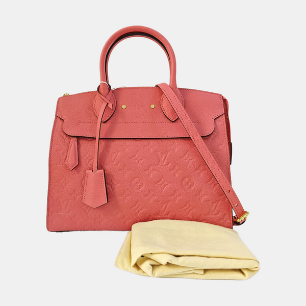 PONNEUF MM Monogram Calfskin Pink