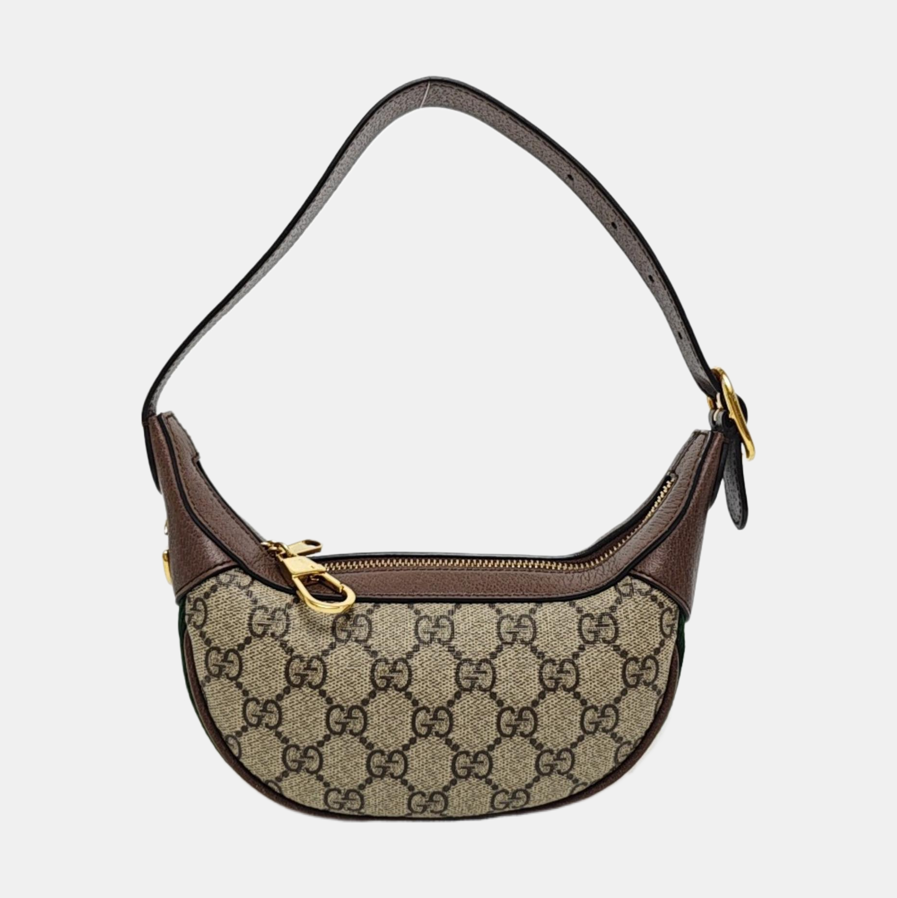 Ophidia Mini Monogram Coated Canvas Beige